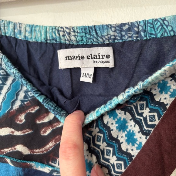 ✨Marie Claire Patchwork Boho Skirt - Size M - Picture 2 of 5